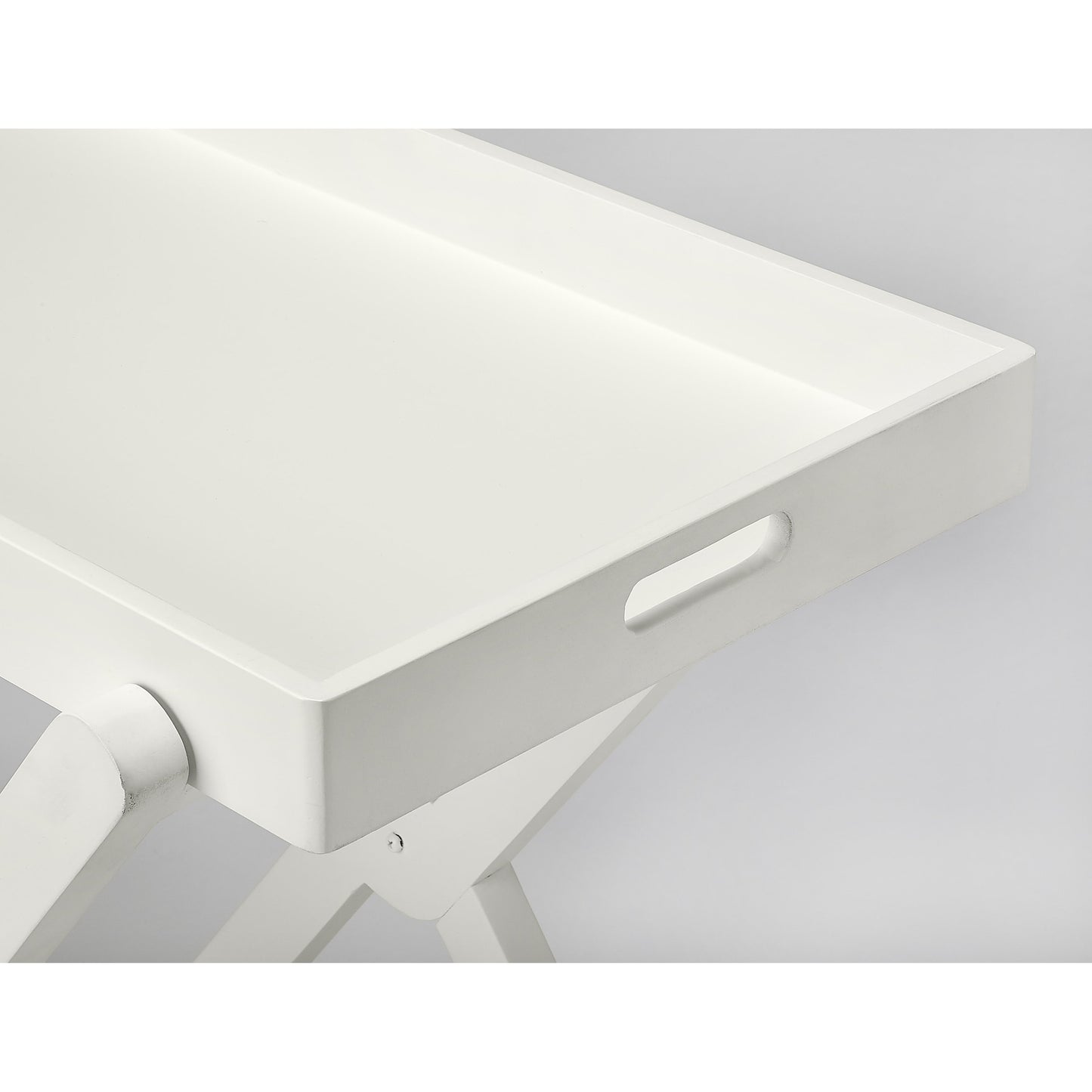 003 S-346208 | Additional Silo | Edna Tray Table by Butler Specialty Company in white and white. Made from mango wood solids in a cottage & farmhouse style.