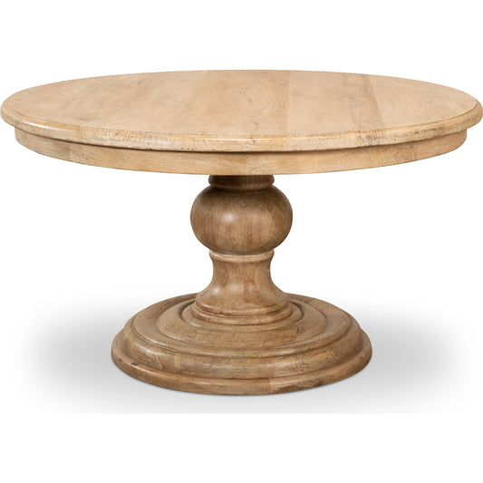 Guillermo Dining Table by Sarreid Ltd. in sienna. Made from mango wood in a traditional style.