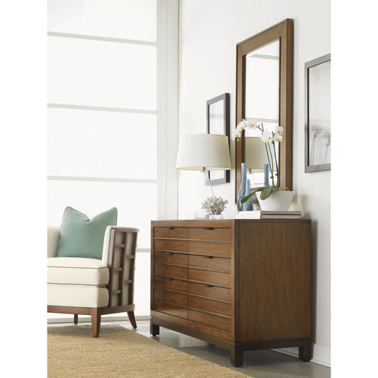Palm Bay Dresser by Tommy Bahama Home. Made from unique in a rustic style.