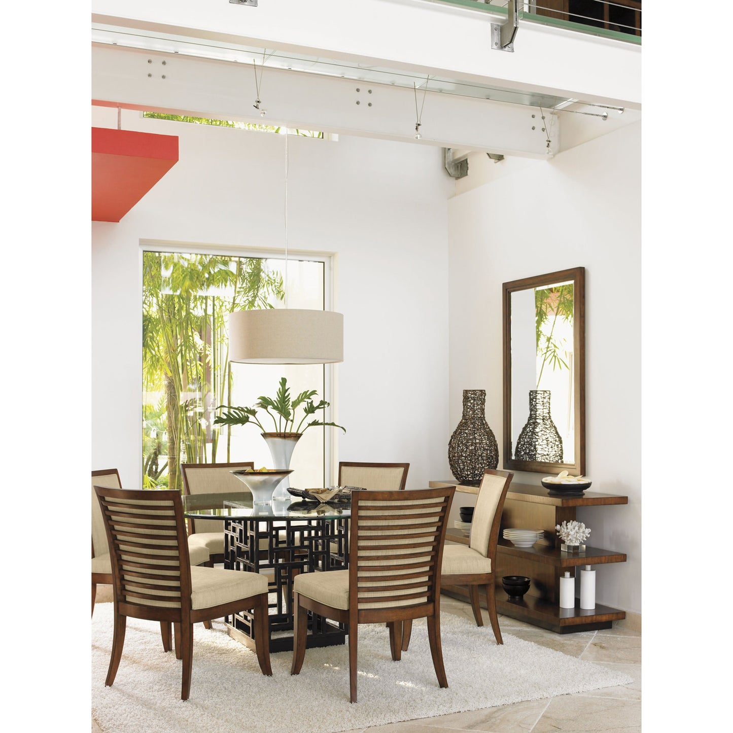 009 SR-836204 | Lifestyle | Lagoon Sofa Table by Tommy Bahama Home. Made from unique in a modern style.