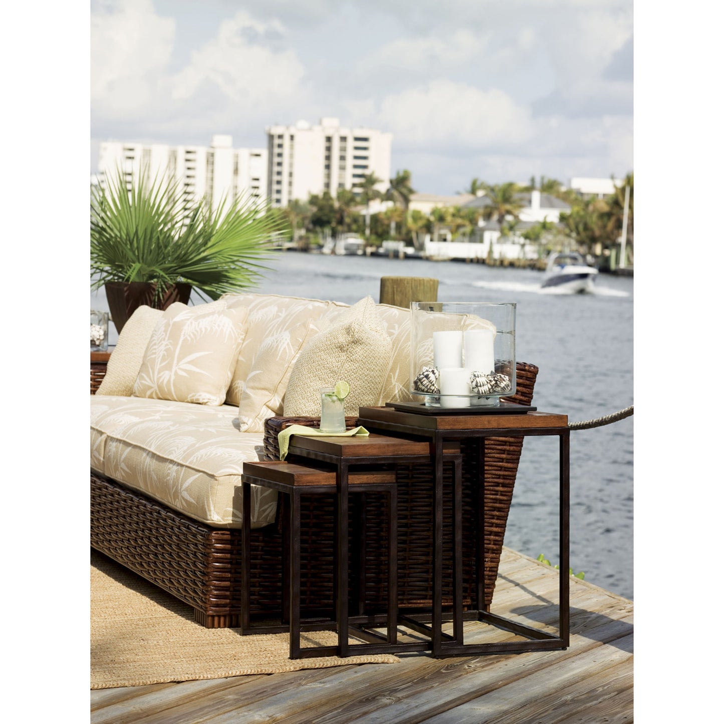 004 SR-836303 | Lifestyle | Ocean Reef Nesting Tables by Tommy Bahama Home. Made from unique in a modern style.