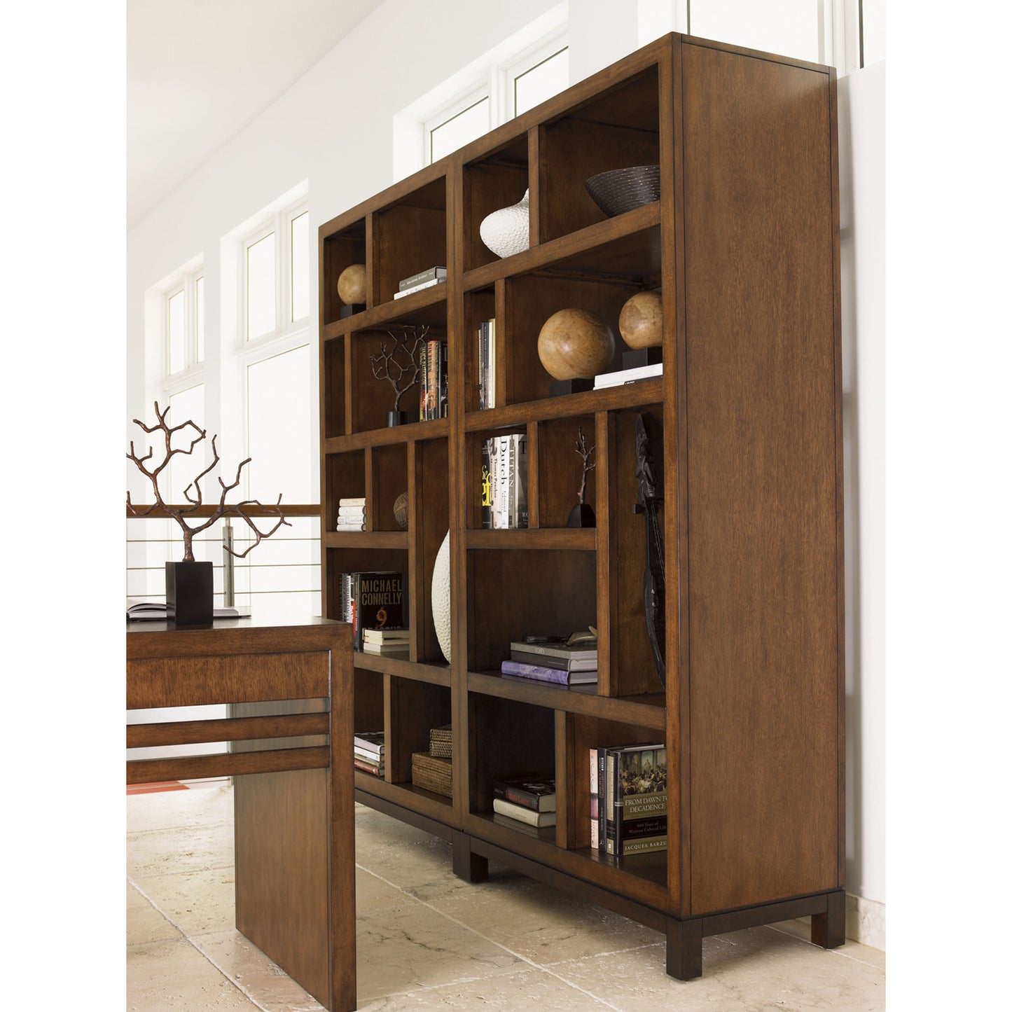 003 SR-836530 | Lifestyle | Tradewinds Bookcase Etagere by Tommy Bahama Home. Made from unique in a modern style.