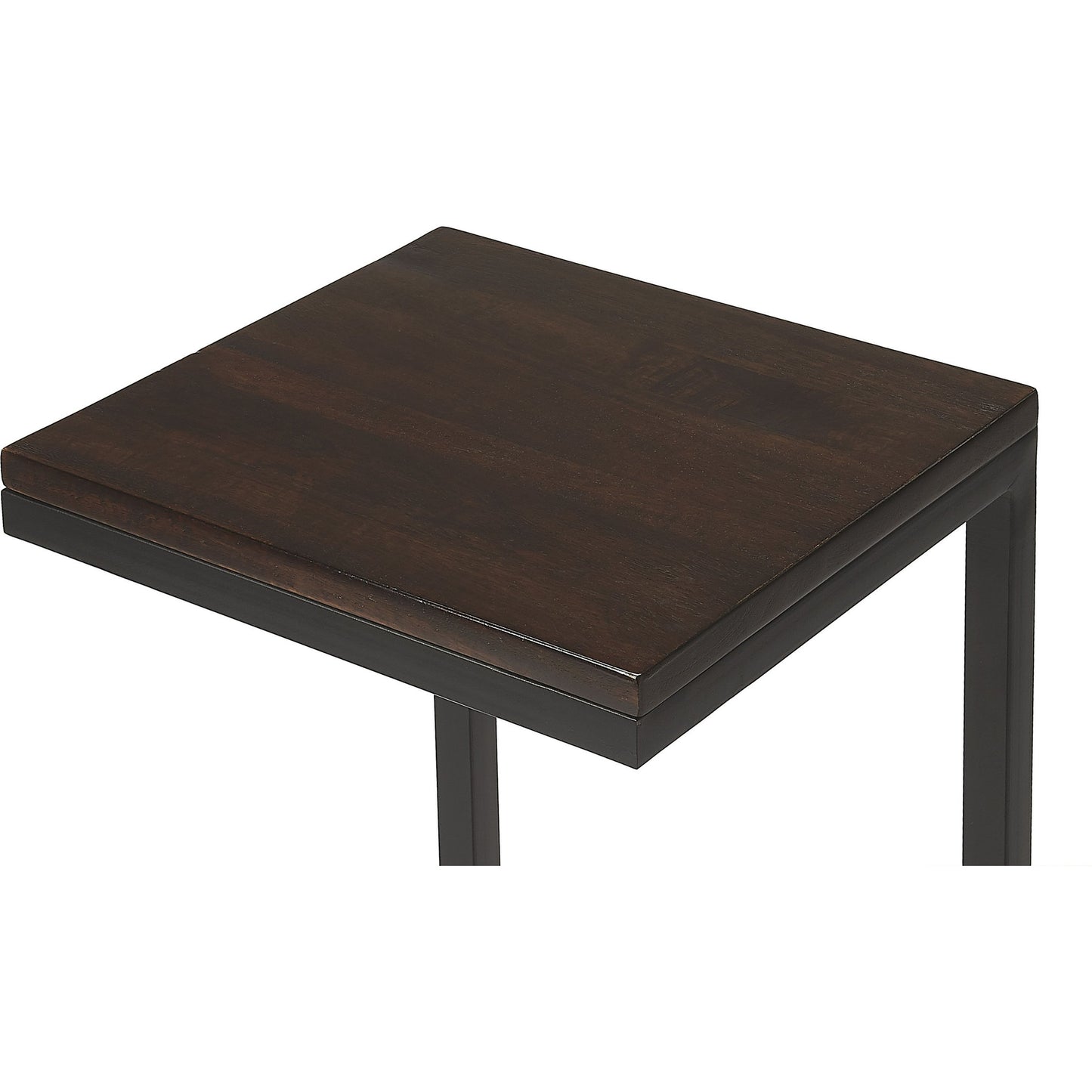 003 SR-770473 | Additional Silo | Kilmer Accent Table by Butler Specialty Company in dark brown and coffee. Made from mango wood, iron in a modern style.