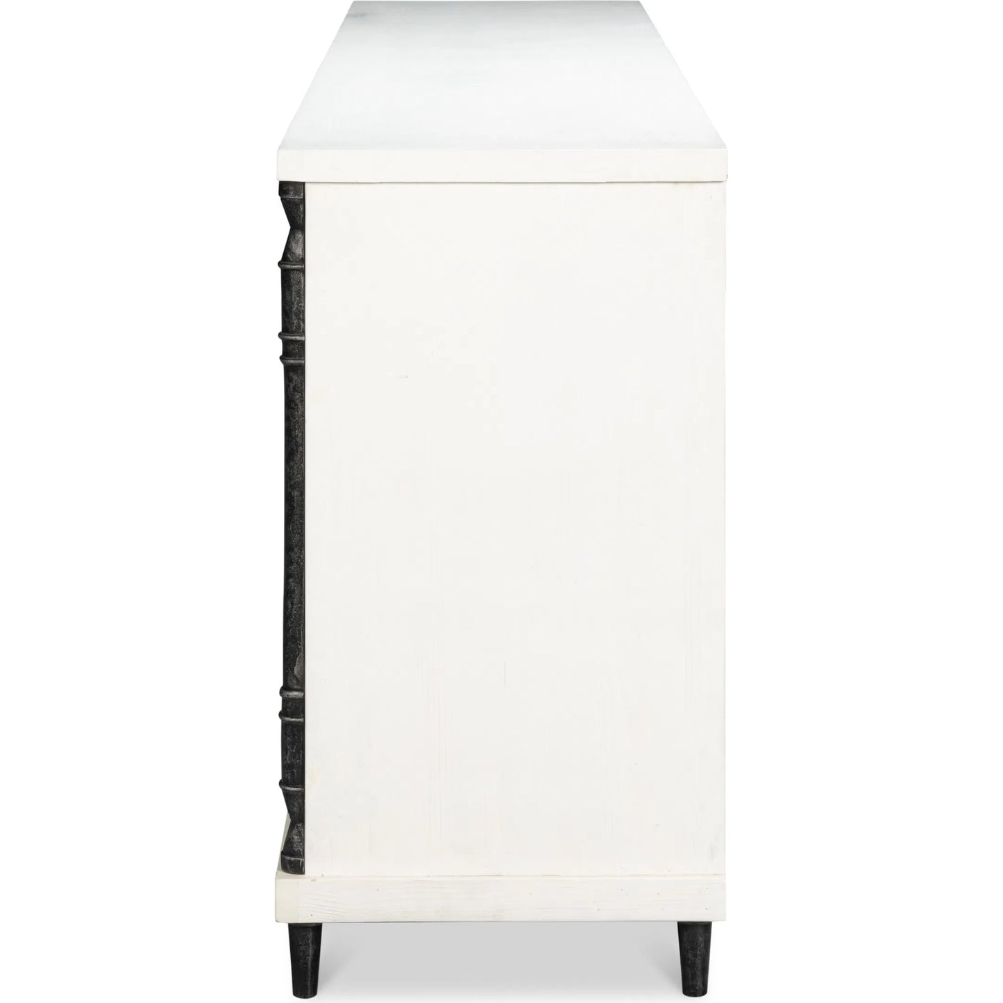 012 SI-2238497 | Additional Silo | Elegance Credenza by Sarreid Ltd. in elegance white. Made from pine wood, iron in a unique style.