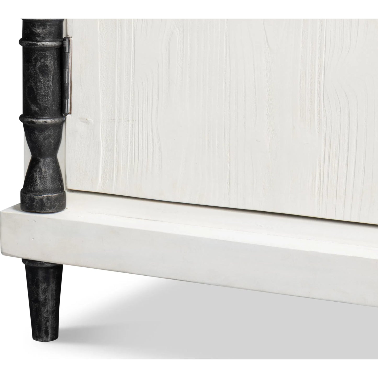 006 SI-2238497 | Additional Silo | Elegance Credenza by Sarreid Ltd. in elegance white. Made from pine wood, iron in a unique style.