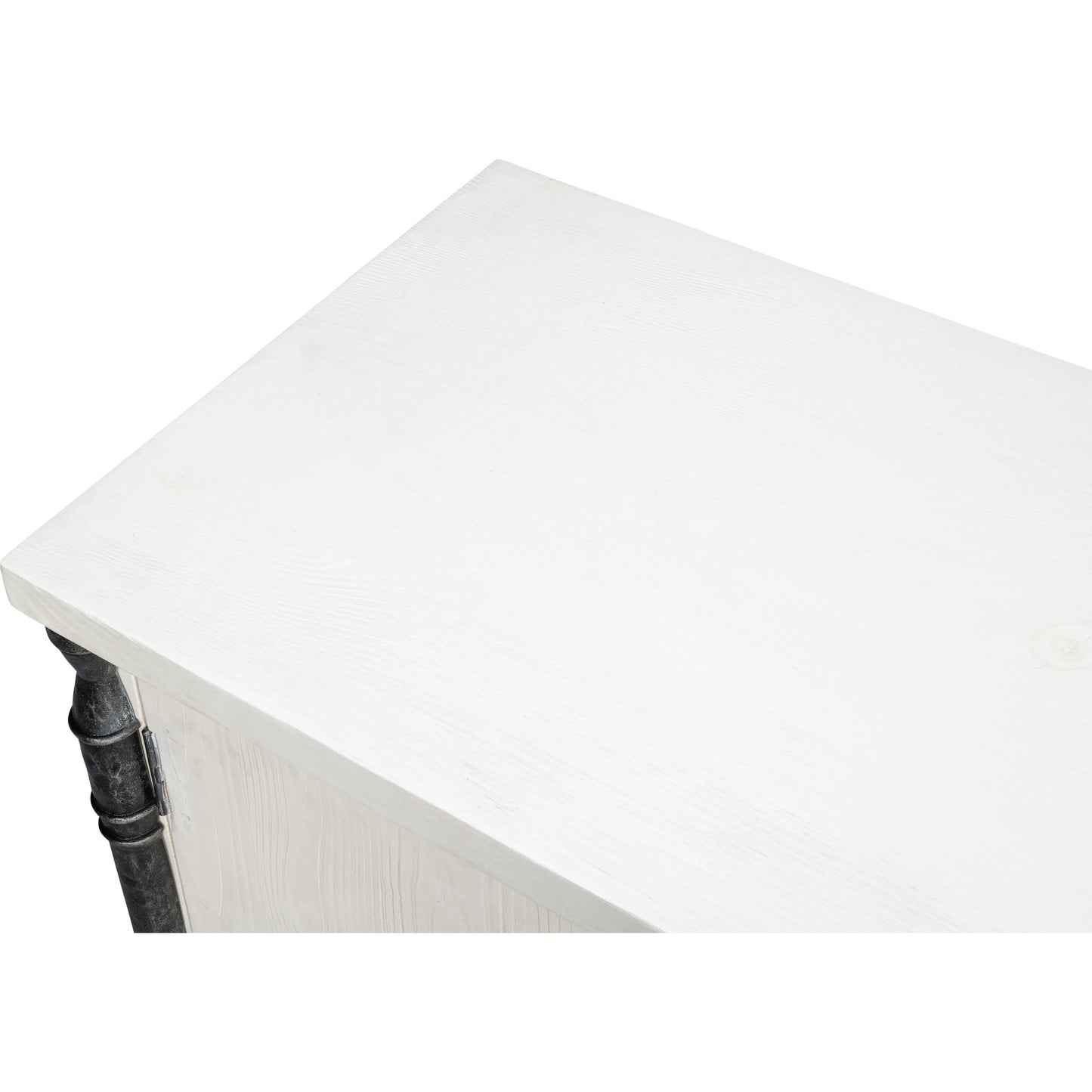 010 SI-2238497 | Additional Silo | Elegance Credenza by Sarreid Ltd. in elegance white. Made from pine wood, iron in a unique style.