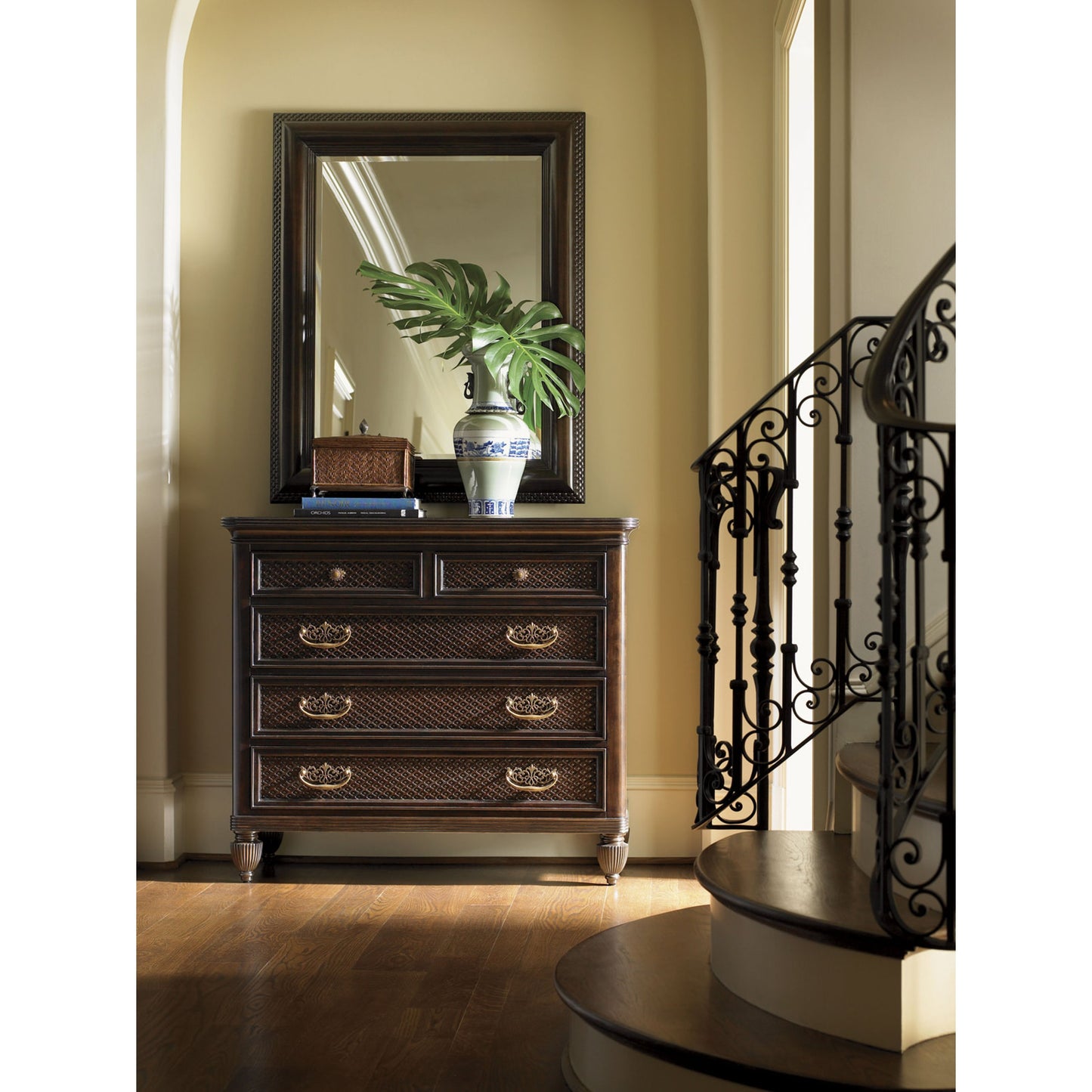 003 SR-836209 | Lifestyle | Landscape Mirror by Tommy Bahama Home. Made from unique in a traditional style.