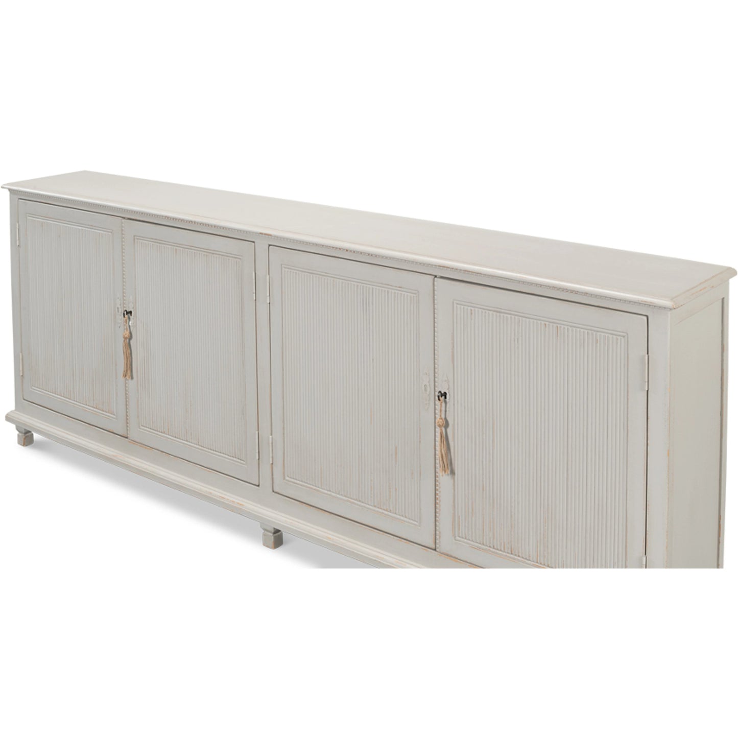 005 SI-1998628 | Additional Silo | Harper Sideboard by Sarreid Ltd. in soft grey. Made from pine in a modern style.