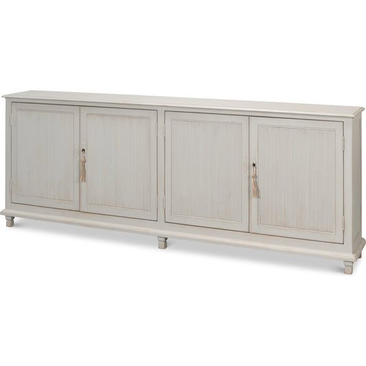 001 SI-1998628 | Primary Silo | Harper Sideboard by Sarreid Ltd. in soft grey. Made from pine in a modern style.