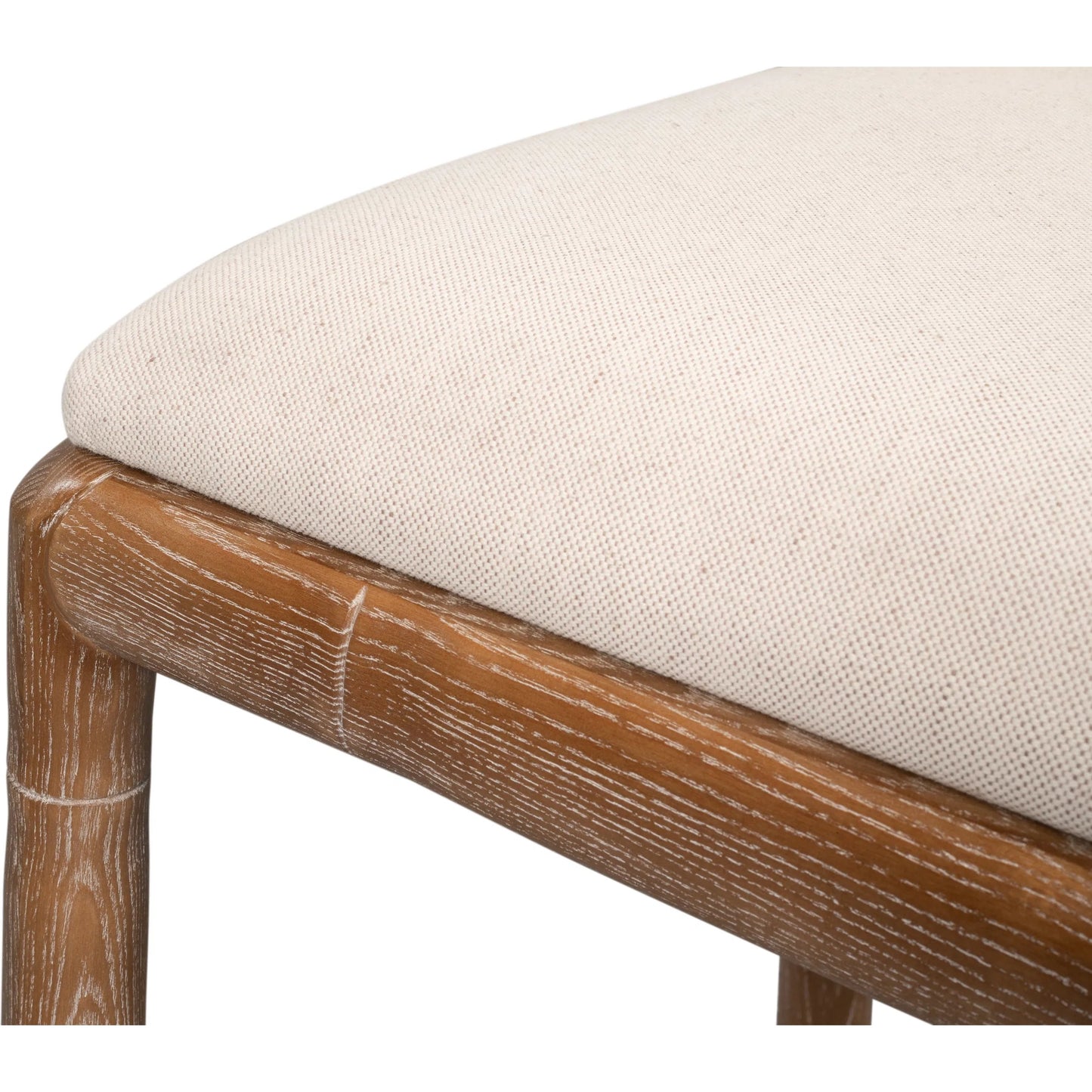017 SI-2372462 | Closeup | Brighton Counter Stool by Sarreid Ltd. in linen fabric. Made from unique in a unique style.