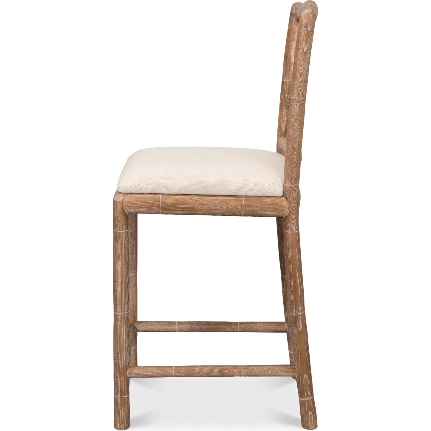 003 SI-2372462 | Additional Silo | Brighton Counter Stool by Sarreid Ltd. in linen fabric. Made from unique in a unique style.