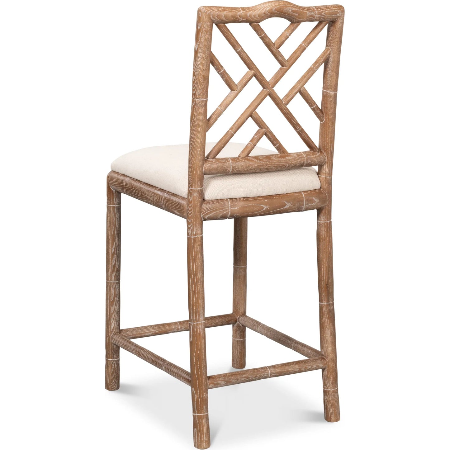 006 SI-2372462 | Additional Silo | Brighton Counter Stool by Sarreid Ltd. in linen fabric. Made from unique in a unique style.
