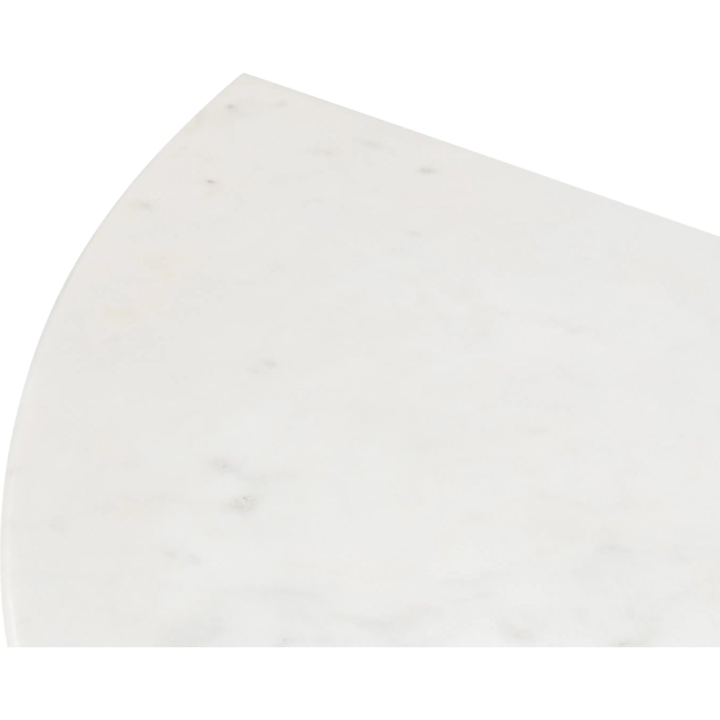 011 SI-2372548 | Closeup | Olympia Demilune Table by Sarreid Ltd. in old iron. Made from iron, white banswara marble top in a unique style.