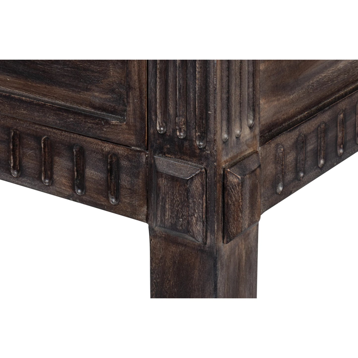 008 SI-2238502 | Additional Silo | Details Console Table by Sarreid Ltd. in bluemoon. Made from acacia wood in a unique style.