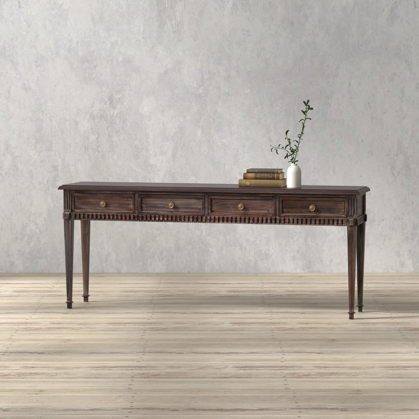 013 SI-2238502 | Lifestyle | Details Console Table by Sarreid Ltd. in bluemoon. Made from acacia wood in a unique style.