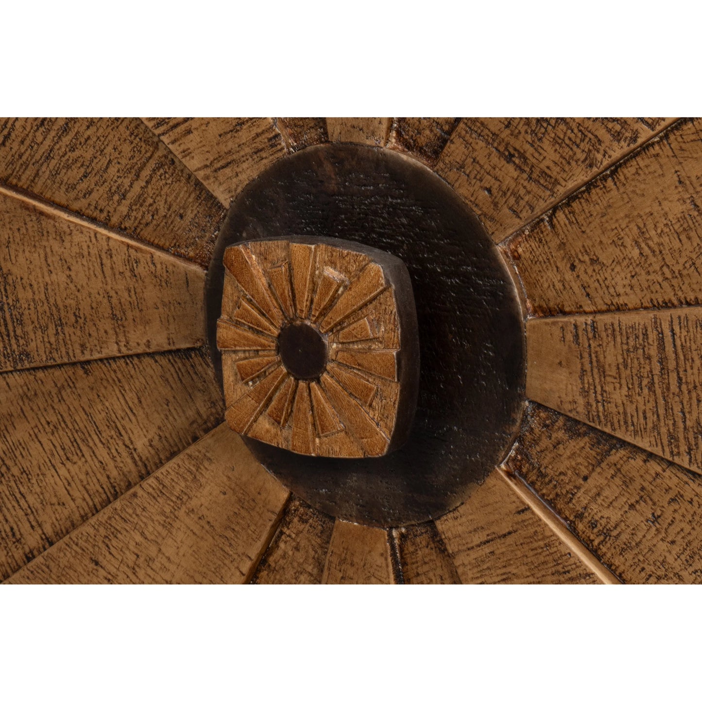 013 SI-2238517 | Closeup | Luke 3 Door Sideboard by Sarreid Ltd. in brown. Made from mango wood,metal in a traditional style.