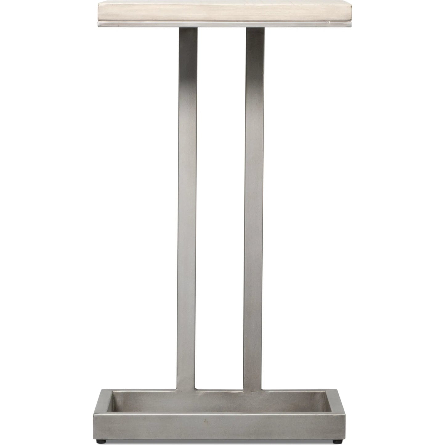 012 SI-2238530 | Additional Silo | Libby End Table by Sarreid Ltd. in casa grey top, antique silver base. Made from mango wood, metal in a modern style.
