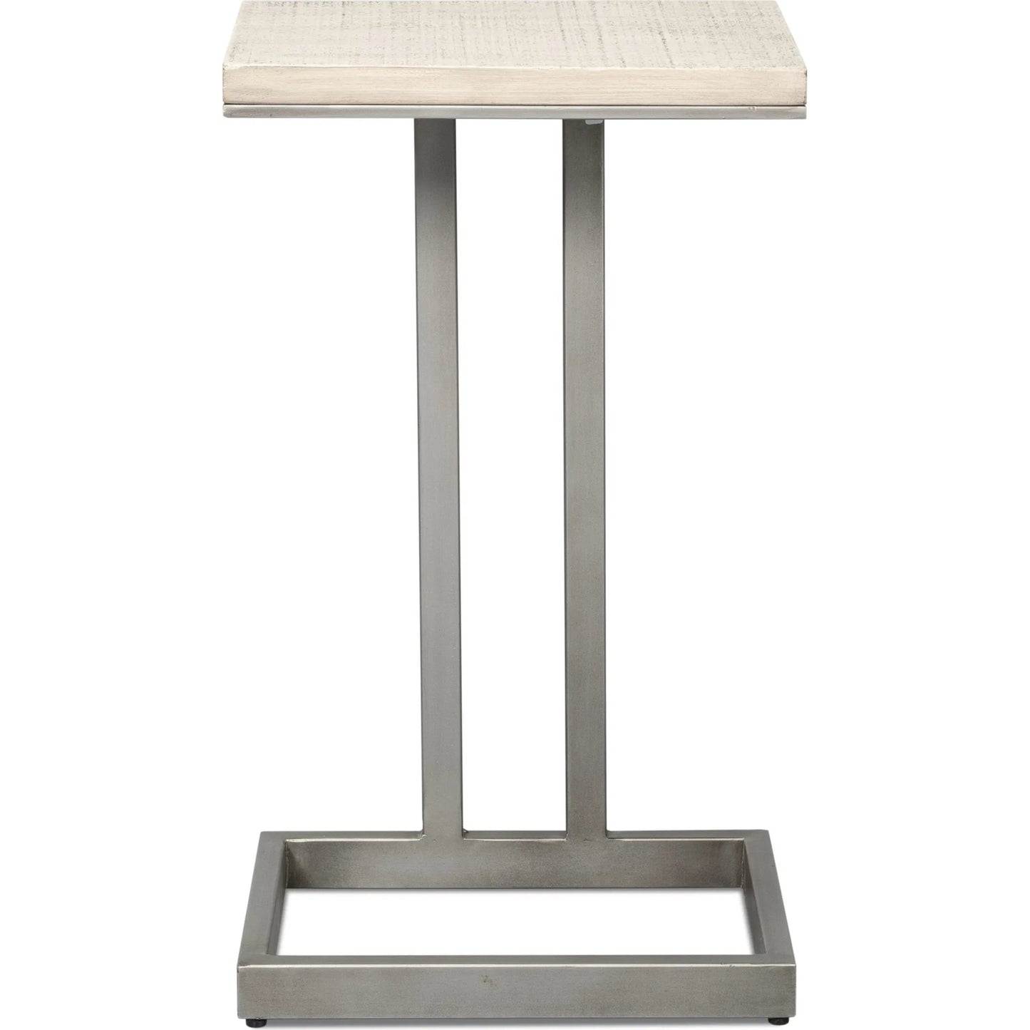 004 SI-2238530 | Additional Silo | Libby End Table by Sarreid Ltd. in casa grey top, antique silver base. Made from mango wood, metal in a modern style.