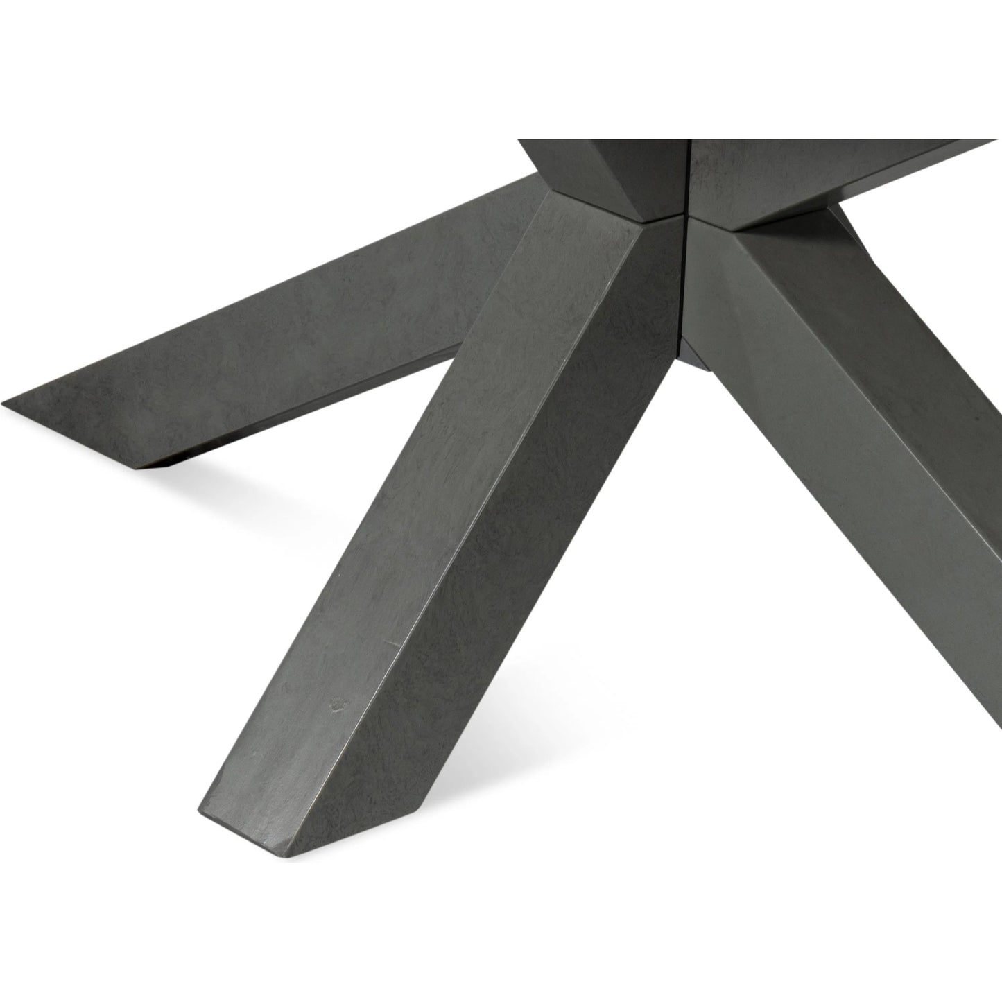 011 SI-2238544 | Additional Silo | Eich Dining Table by Sarreid Ltd. in stone grey. Made from tulip wood, tanganika walnut veneer in a unique style.
