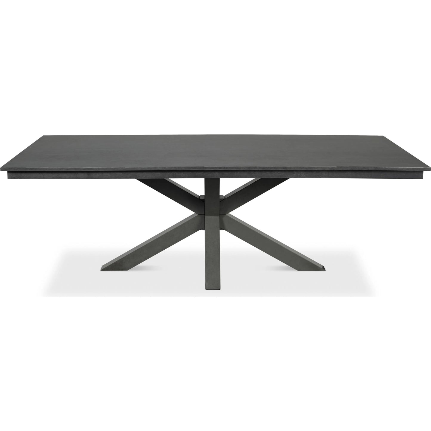 004 SI-2238544 | Additional Silo | Eich Dining Table by Sarreid Ltd. in stone grey. Made from tulip wood, tanganika walnut veneer in a unique style.