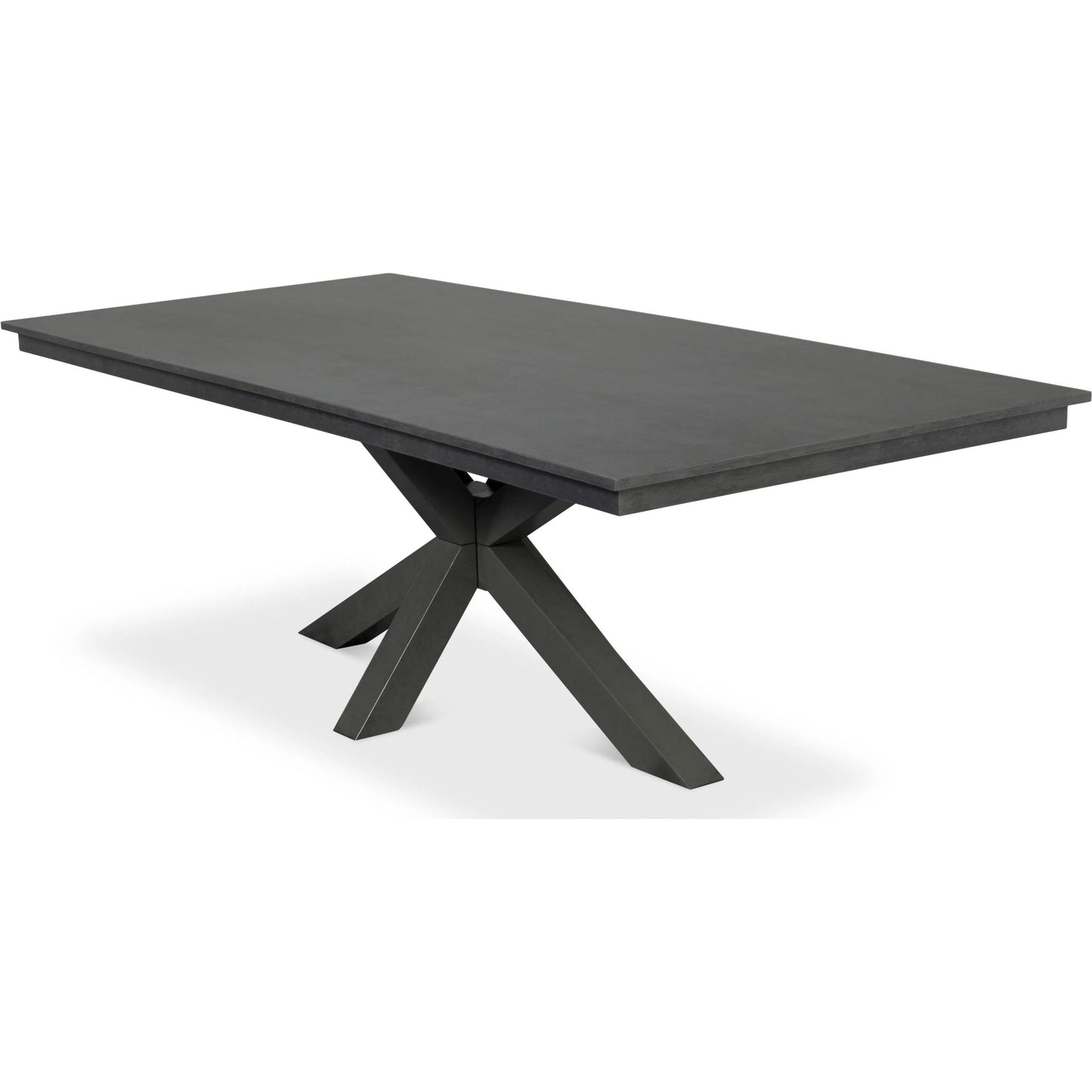 003 SI-2238544 | Additional Silo | Eich Dining Table by Sarreid Ltd. in stone grey. Made from tulip wood, tanganika walnut veneer in a unique style.