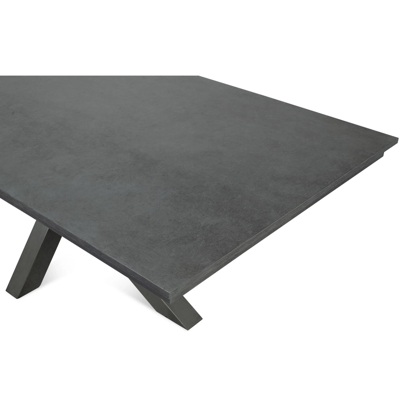002 SI-2238544 | Additional Silo | Eich Dining Table by Sarreid Ltd. in stone grey. Made from tulip wood, tanganika walnut veneer in a unique style.