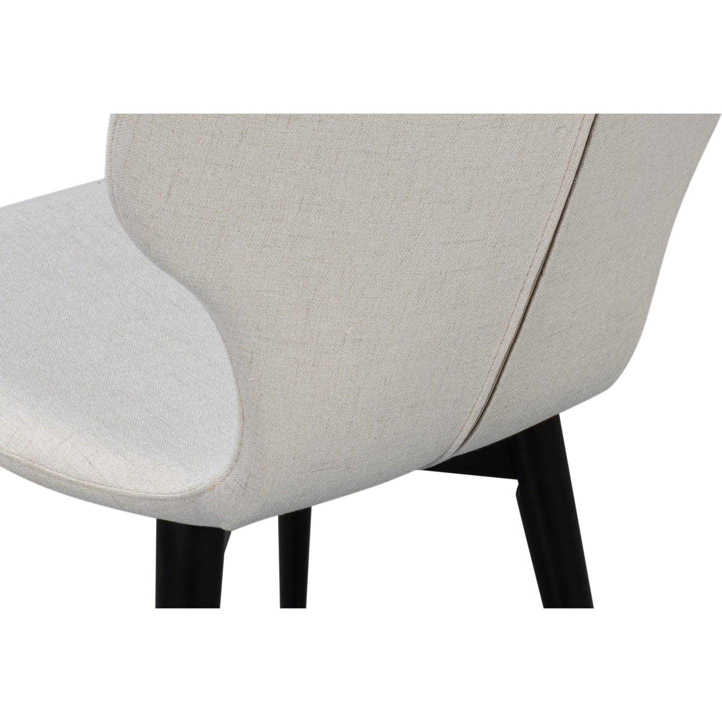 012 SI-2238545 | Additional Silo | Contour Side Chair by Sarreid Ltd. in ivory. Made from beechwood, plywood in a unique style.