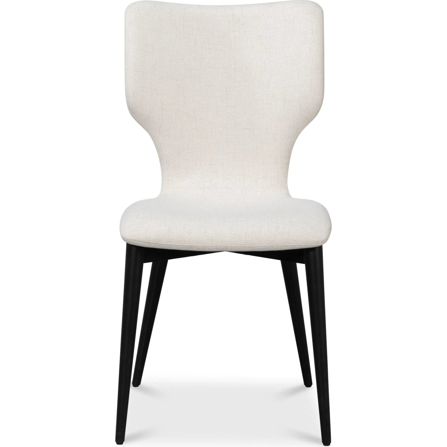 008 SI-2238545 | Additional Silo | Contour Side Chair by Sarreid Ltd. in ivory. Made from beechwood, plywood in a unique style.