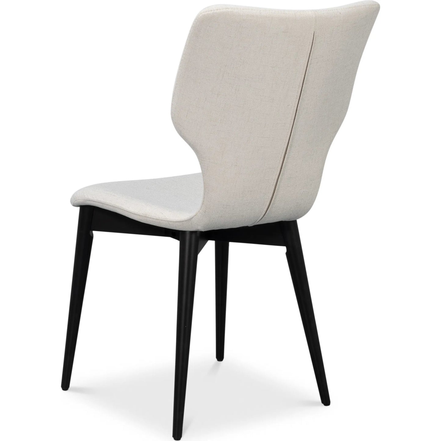 006 SI-2238545 | Additional Silo | Contour Side Chair by Sarreid Ltd. in ivory. Made from beechwood, plywood in a unique style.
