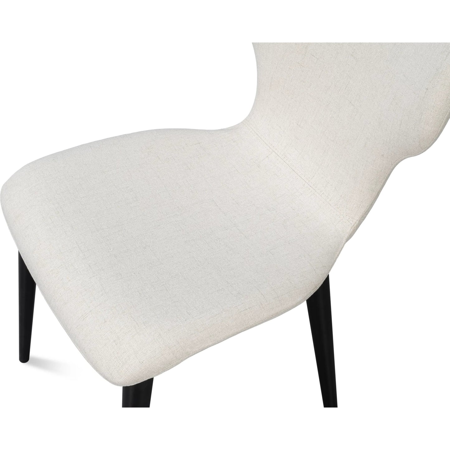 005 SI-2238545 | Additional Silo | Contour Side Chair by Sarreid Ltd. in ivory. Made from beechwood, plywood in a unique style.