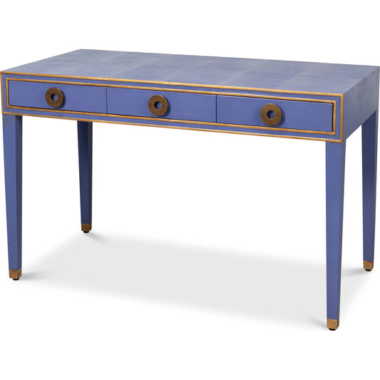 Gabriella Shagreen Desk/Table by Sarreid Ltd.. Made from leather, wood in a eclectic & global style.