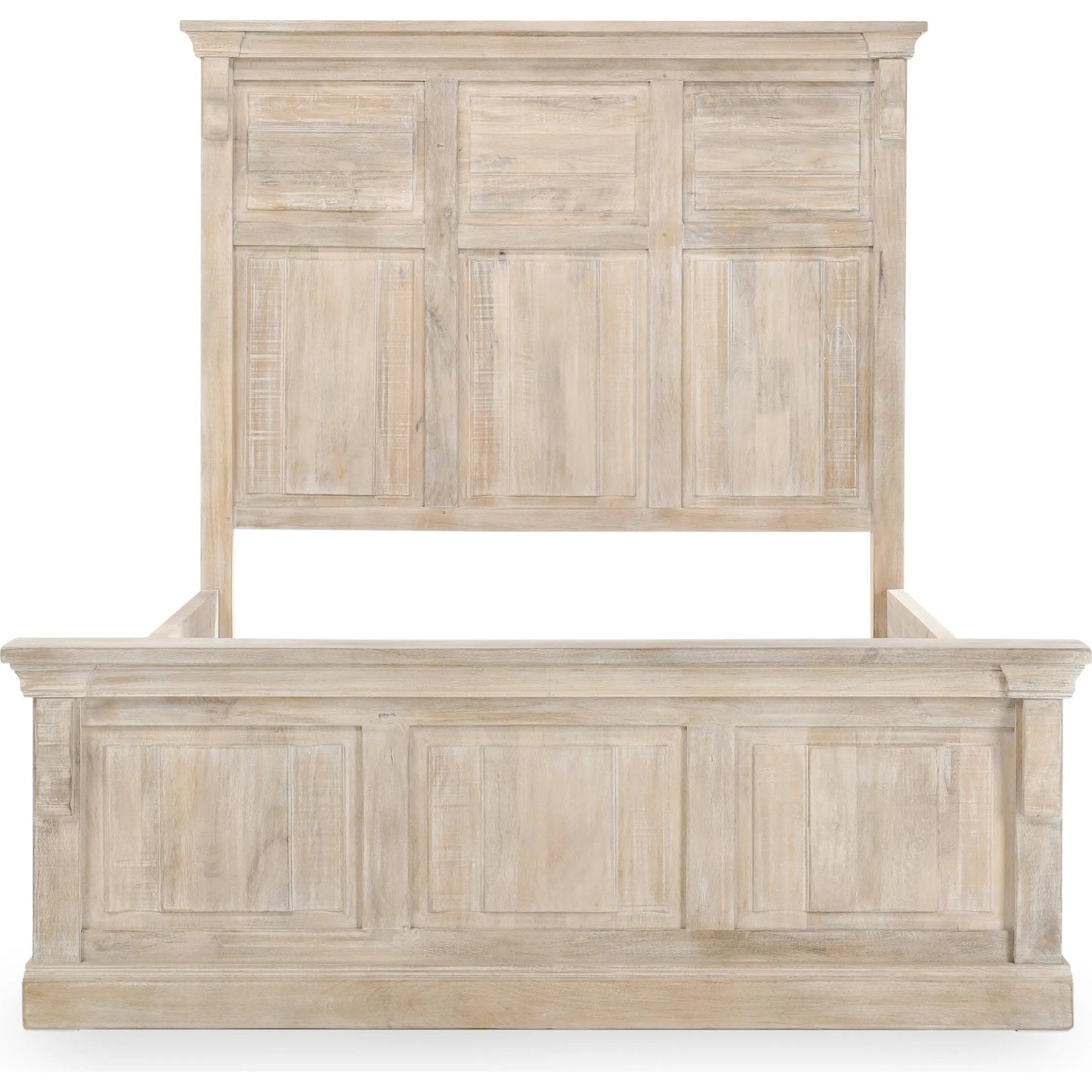 005 SI-2256337,SI-2256338 | Additional Silo | Adelaide Eastern Mango Wood Bed by Classic Home in white wash. Made from mango wood in a transitional style.