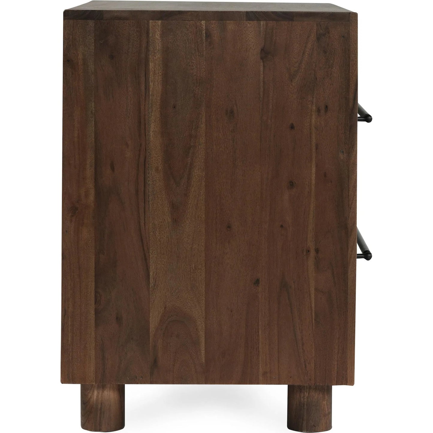 004 SI-2238943 | Additional Silo | Jaxon Two-Drawer Acacia Wood Nightstand by Classic Home in cocoa brown. Made from acacia wood in a traditional style.