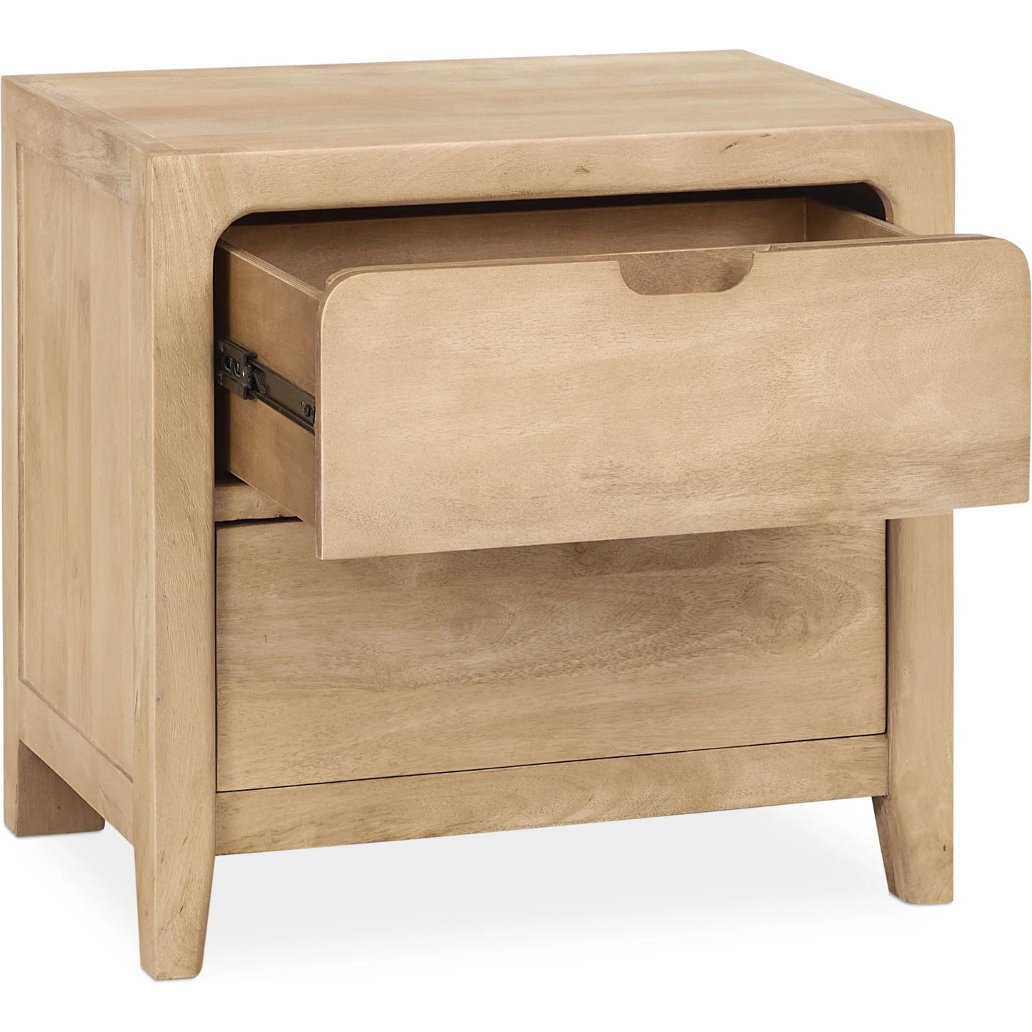 002 SI-2353754 | Additional Silo | Laguna 2-Drawer Mango Wood Nightstand by Classic Home in natural. Made from mango wood in a unique style.