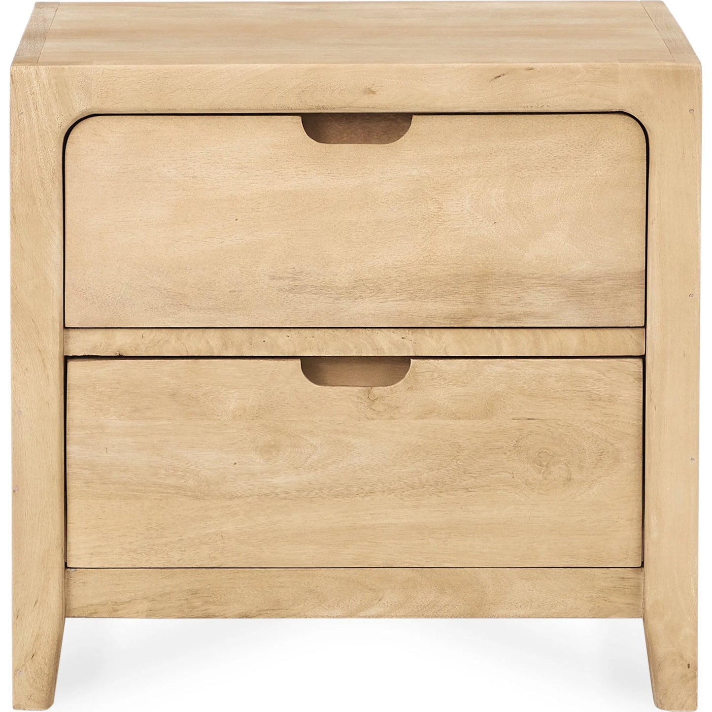 003 SI-2353754 | Additional Silo | Laguna 2-Drawer Mango Wood Nightstand by Classic Home in natural. Made from mango wood in a unique style.