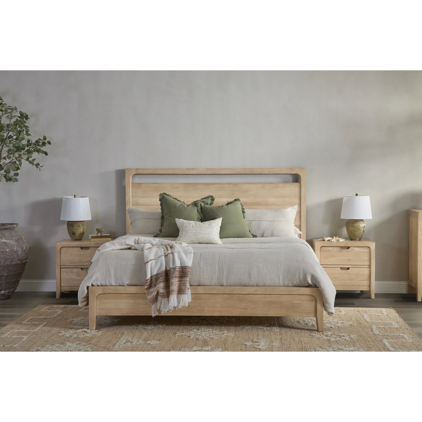 008 SI-2353754 | Closeup | Laguna 2-Drawer Mango Wood Nightstand by Classic Home in natural. Made from mango wood in a unique style.