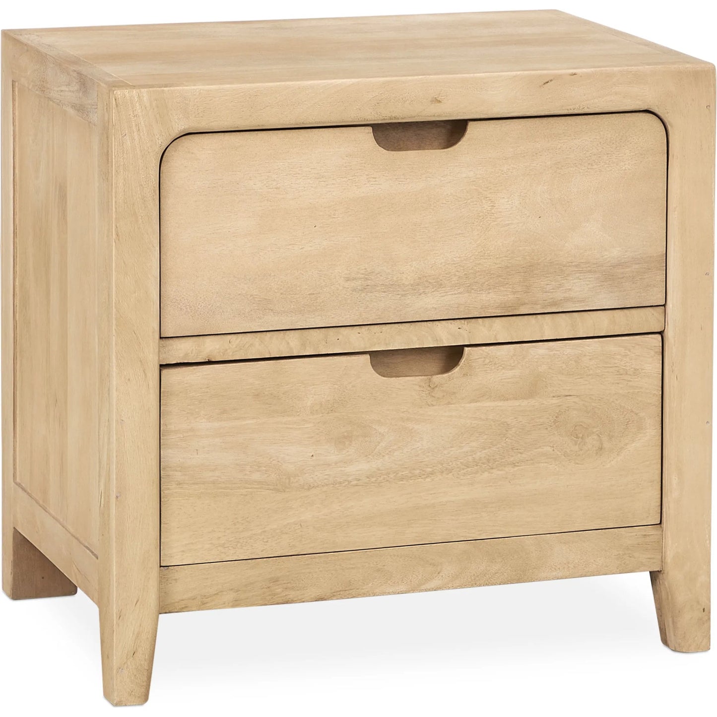 001 SI-2353754 | Primary Silo | Laguna 2-Drawer Mango Wood Nightstand by Classic Home in natural. Made from mango wood in a unique style.