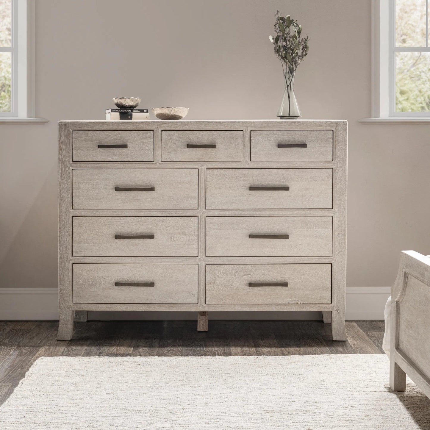 010 SI-2353757 | Lifestyle | Westmont 9-Drawer Mango Wood Dresser by Classic Home. Made from mango wood in a transitional style.