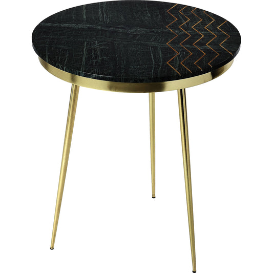 001 SR-770459 | Primary Silo | Hollings Accent Table by Butler Specialty Company in green and metalworks. Made from iron, brass finish, mdf, marble, brass metal inlay design in a modern style.