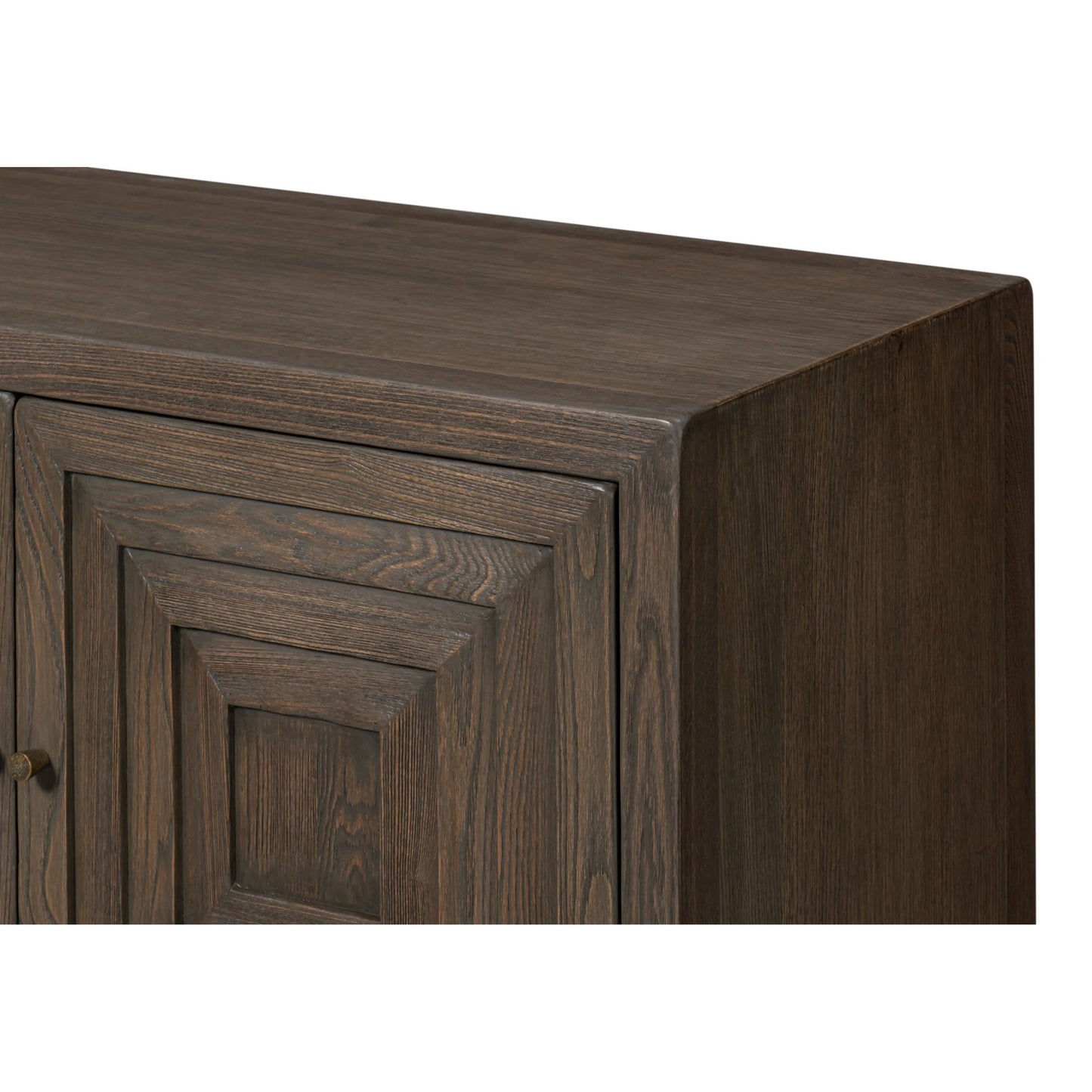 011 SI-2238610 | Additional Silo | Dice 4 Door Sideboard by Sarreid Ltd. in brown. Made from reclaimed beech wood in a unique style.