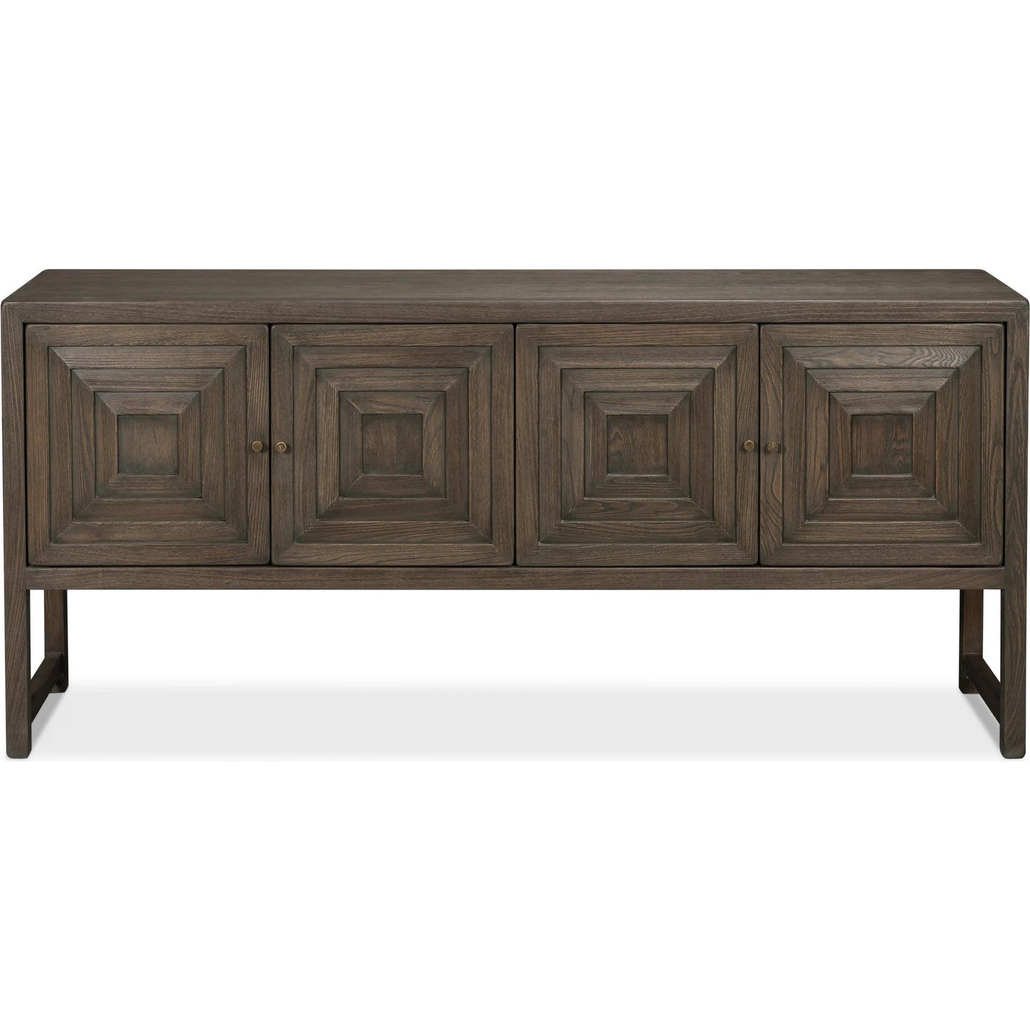 003 SI-2238610 | Additional Silo | Dice 4 Door Sideboard by Sarreid Ltd. in brown. Made from reclaimed beech wood in a unique style.