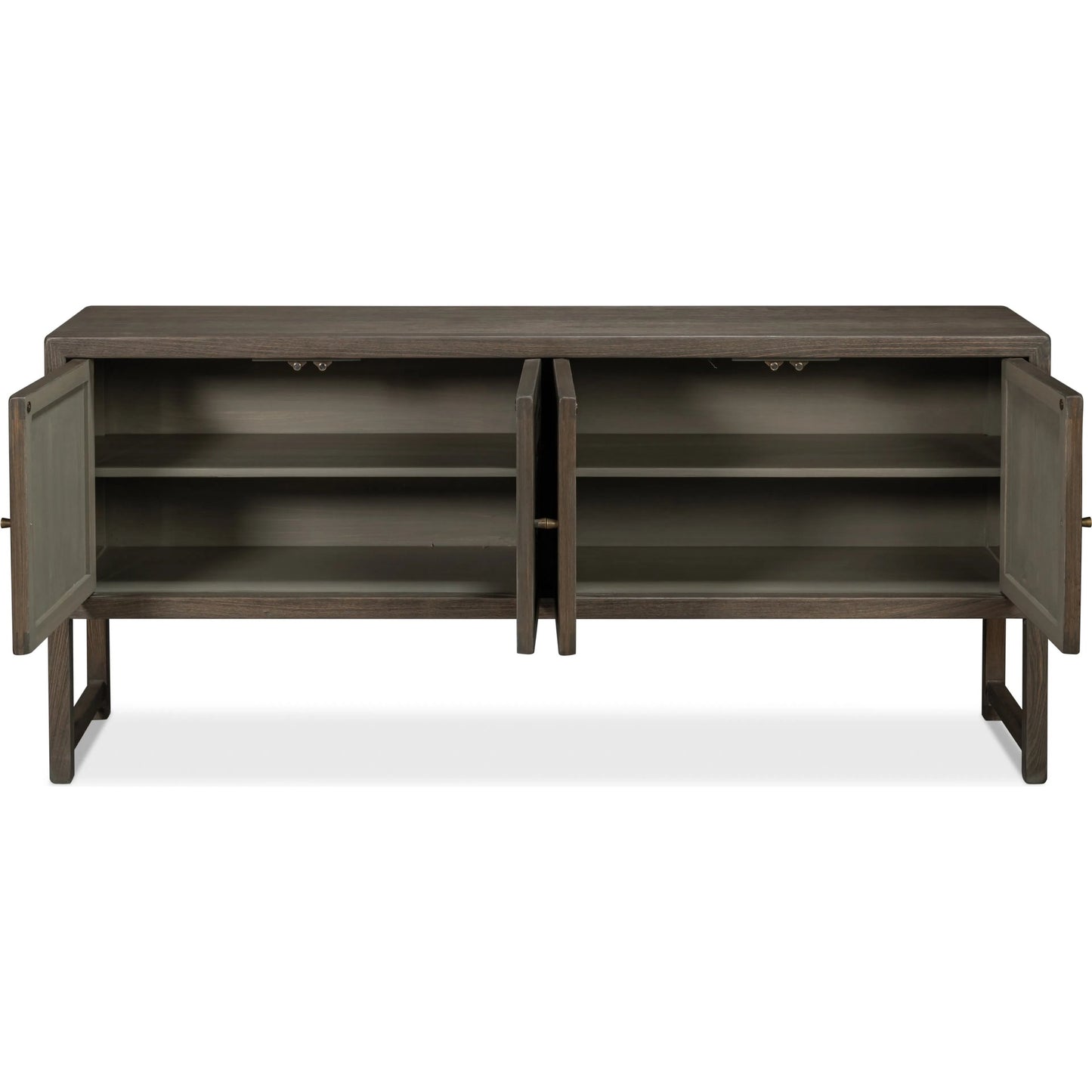 002 SI-2238610 | Additional Silo | Dice 4 Door Sideboard by Sarreid Ltd. in brown. Made from reclaimed beech wood in a unique style.
