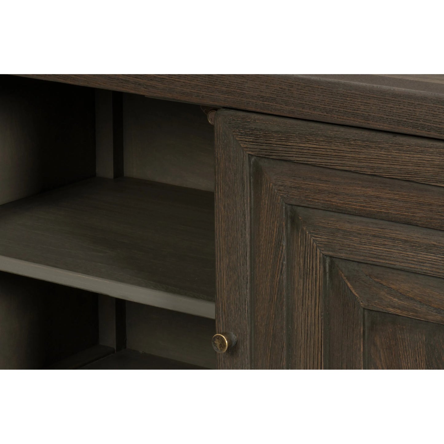 008 SI-2238610 | Additional Silo | Dice 4 Door Sideboard by Sarreid Ltd. in brown. Made from reclaimed beech wood in a unique style.