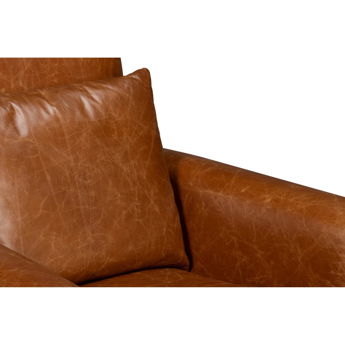 010 SI-2238614 | Additional Silo | Dimity Distilled Leather Chair by Sarreid Ltd. in brown. Made from cuba brown leather, wood in a unique style.