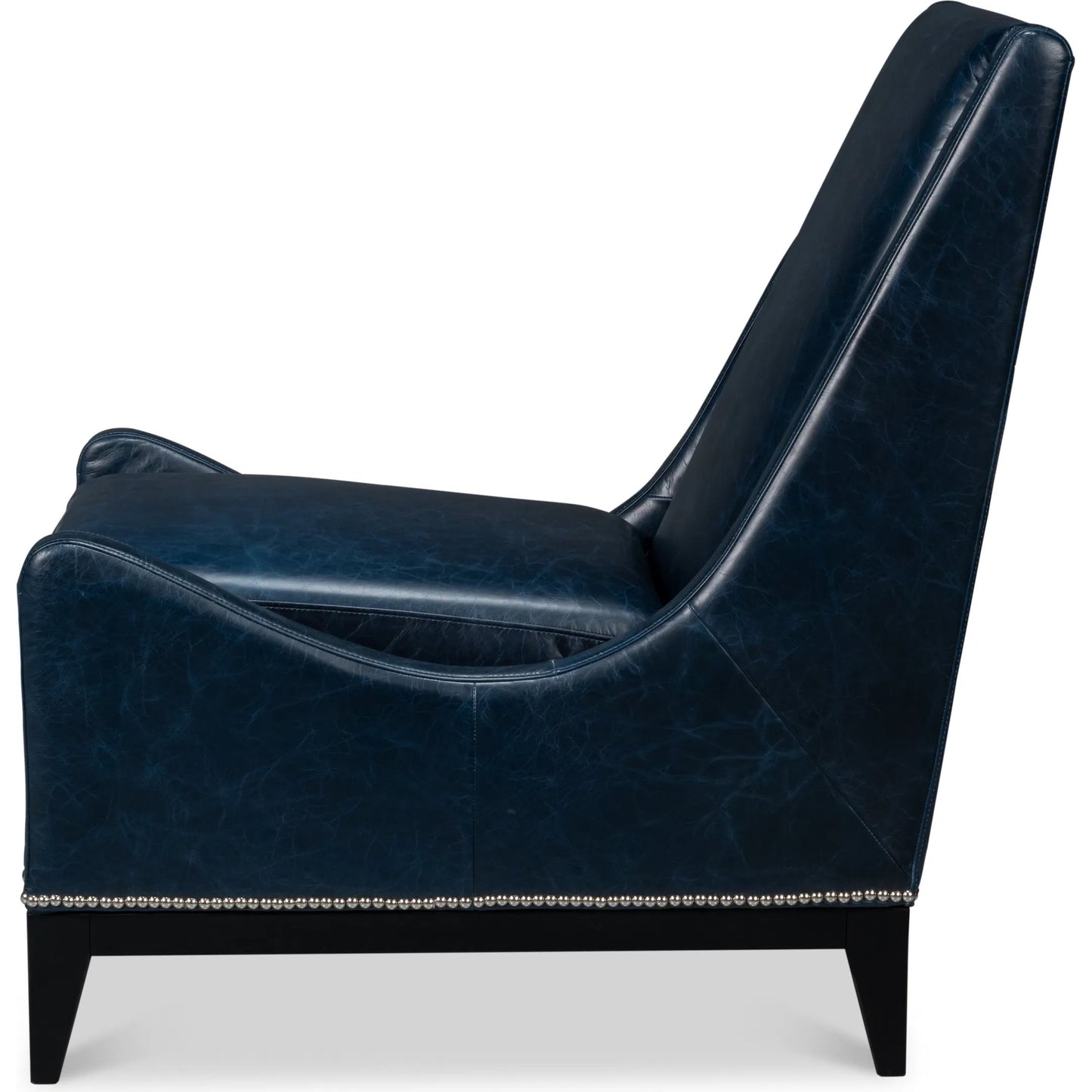 020 SI-2238655 | Additional Silo | Brandy Accent Chair by Sarreid Ltd.. Made from leather, wood in a unique style.