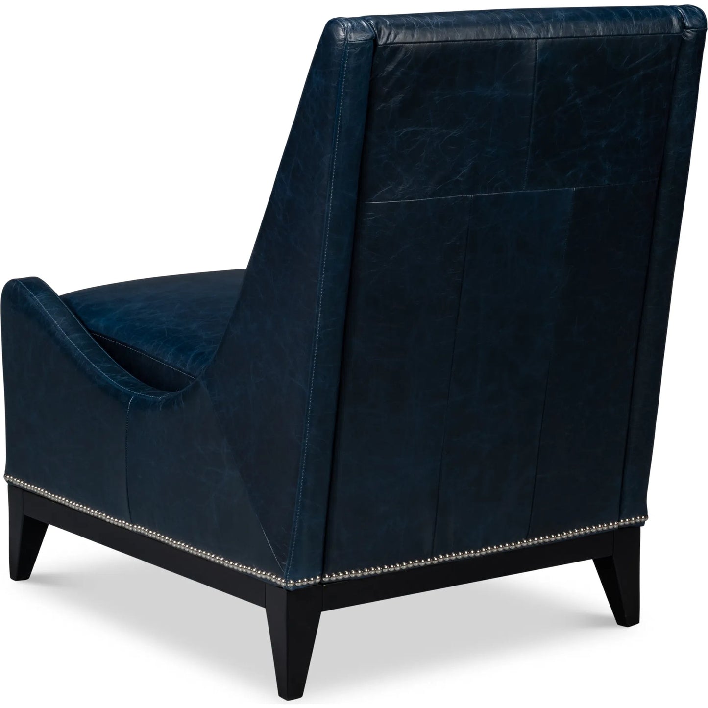 022 SI-2238655 | Additional Silo | Brandy Accent Chair by Sarreid Ltd.. Made from leather, wood in a unique style.