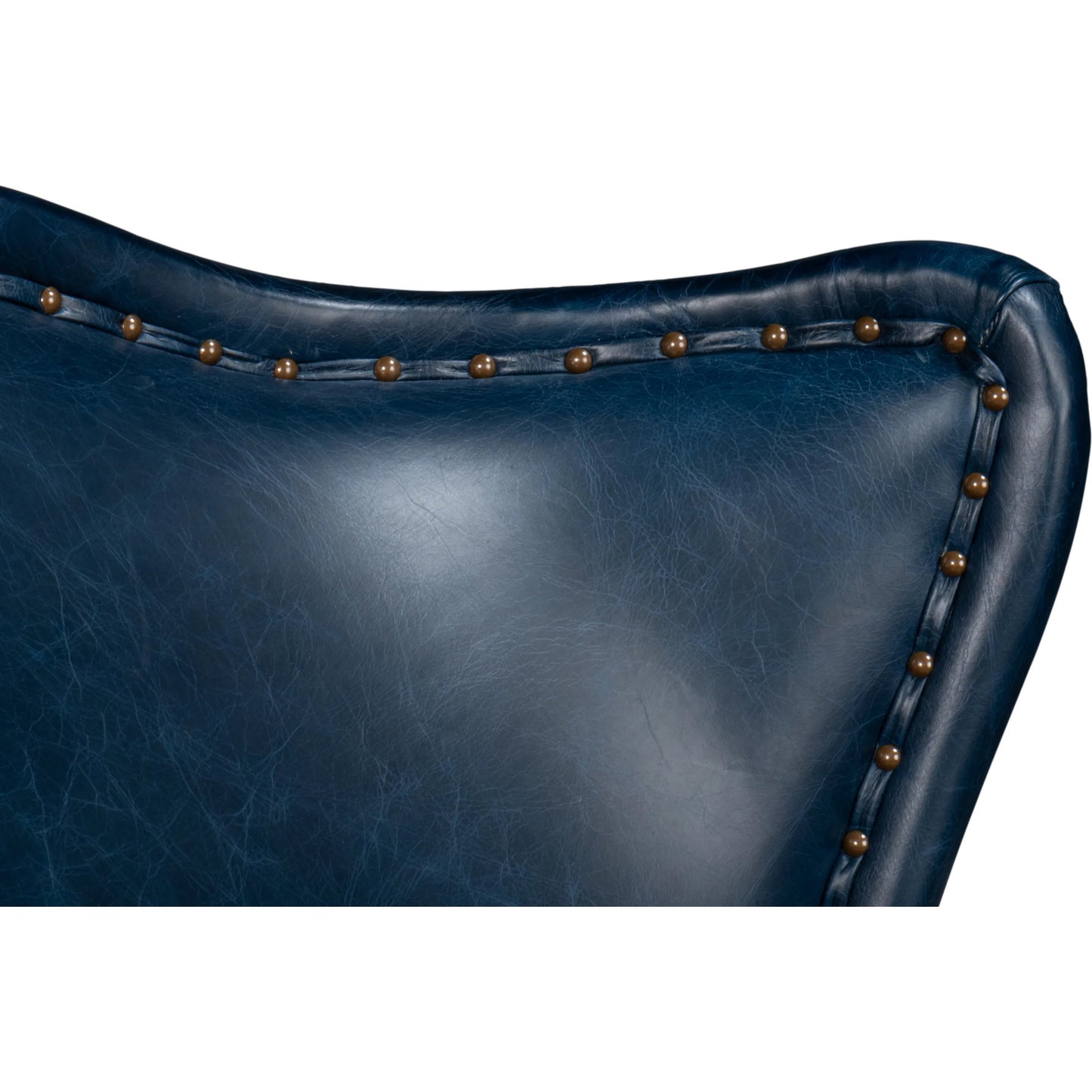 025 SI-2238664 | Additional Silo | Drake Distilled Leather Chair by Sarreid Ltd.. Made from leather in a unique style.
