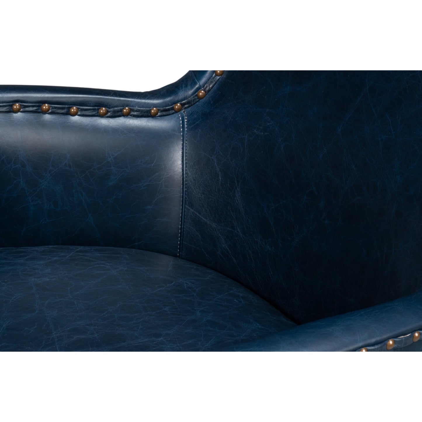 015 SI-2238664 | Additional Silo | Drake Distilled Leather Chair by Sarreid Ltd.. Made from leather in a unique style.