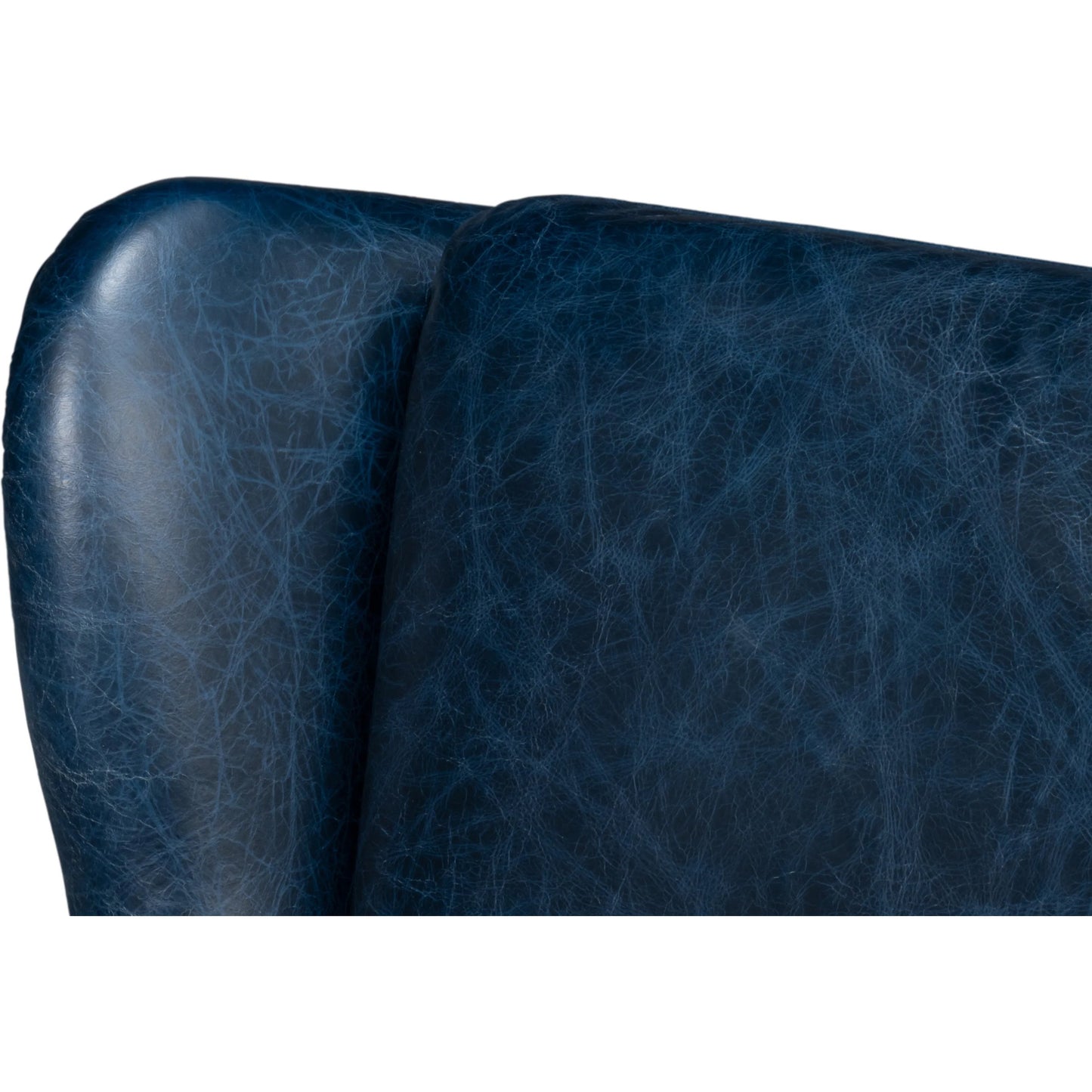 039 SI-2238685 | Additional Silo | Elite Wing Lounge Chair by Sarreid Ltd.. Made from rubber wood, top grain cow leather in a rustic style.
