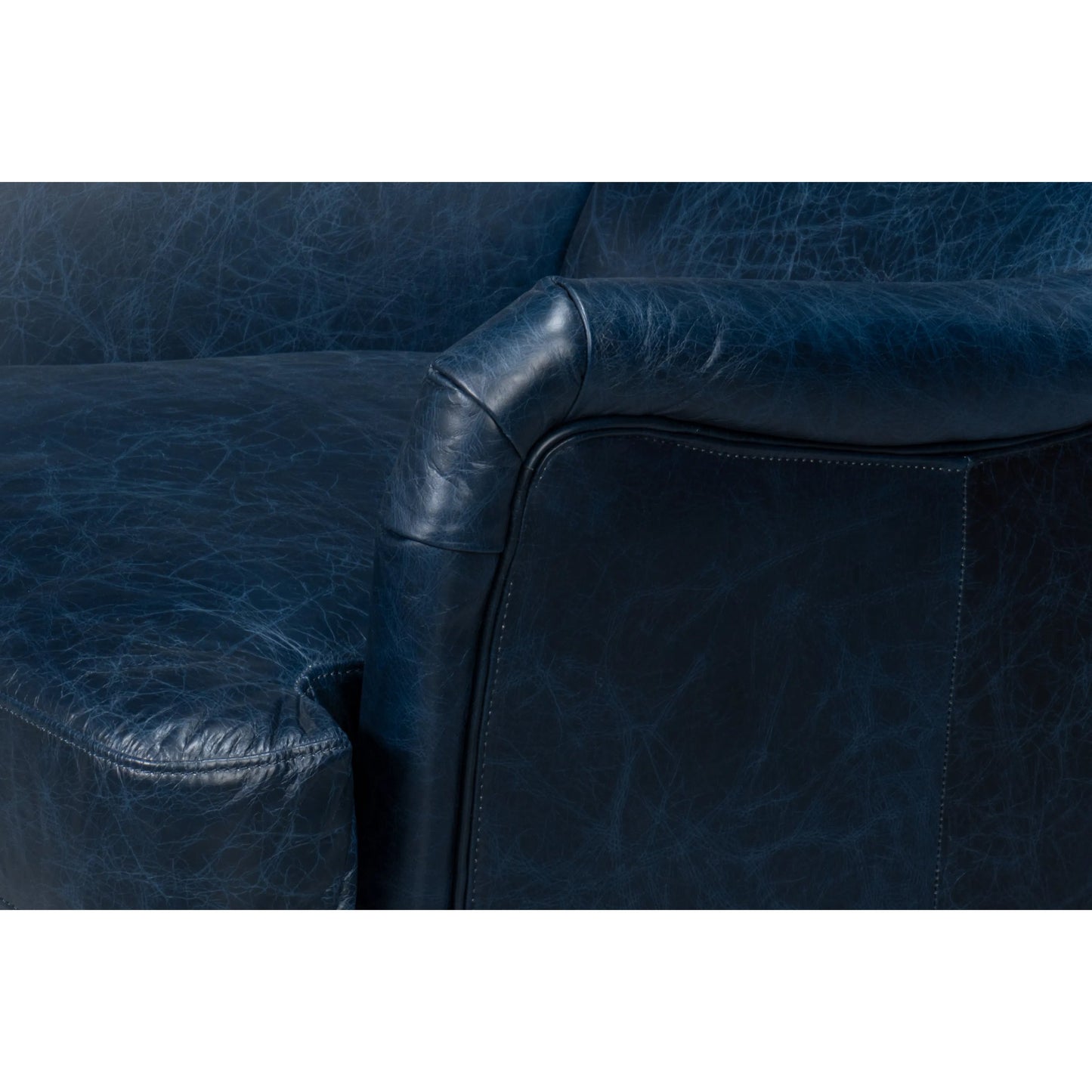 036 SI-2238685 | Additional Silo | Elite Wing Lounge Chair by Sarreid Ltd.. Made from rubber wood, top grain cow leather in a rustic style.